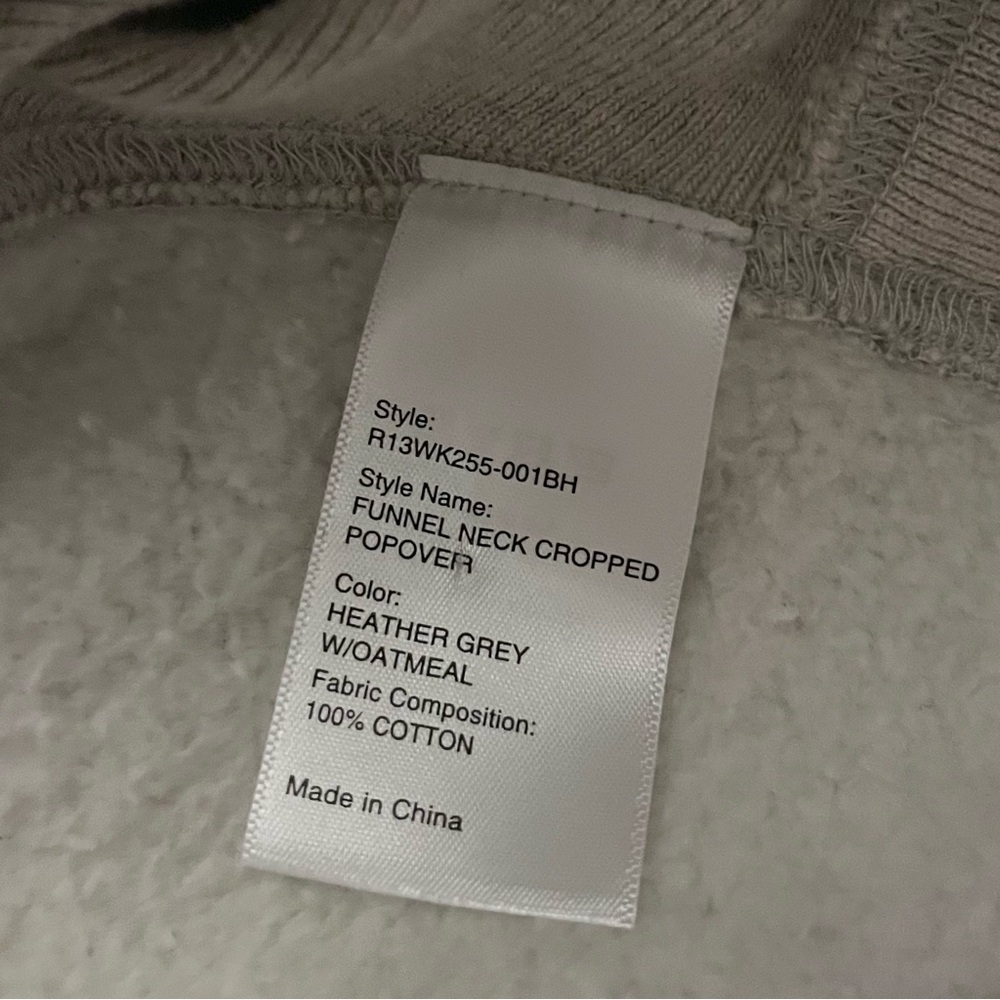 R13 Funnel neck Cropped Popover - Picture 6 of 6